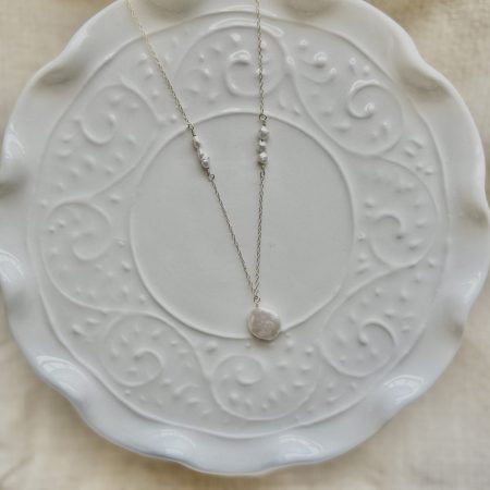 Ava Coin Pearl Necklace