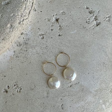 Bloom Pearl Hoop Earrings