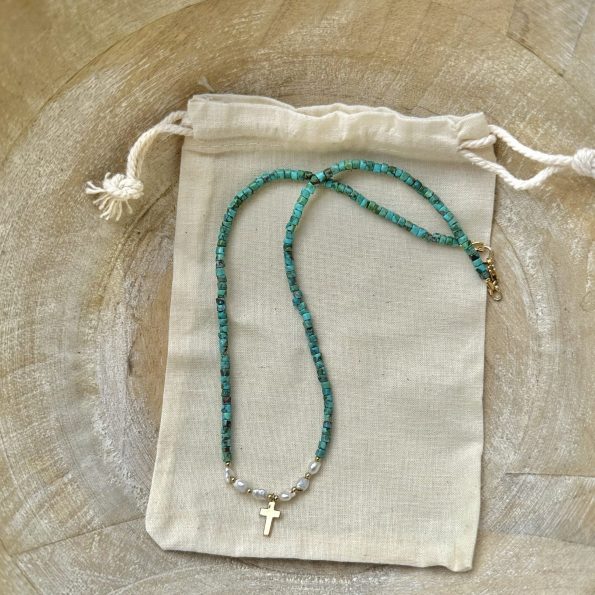 Blu Turquoise Choker Necklace